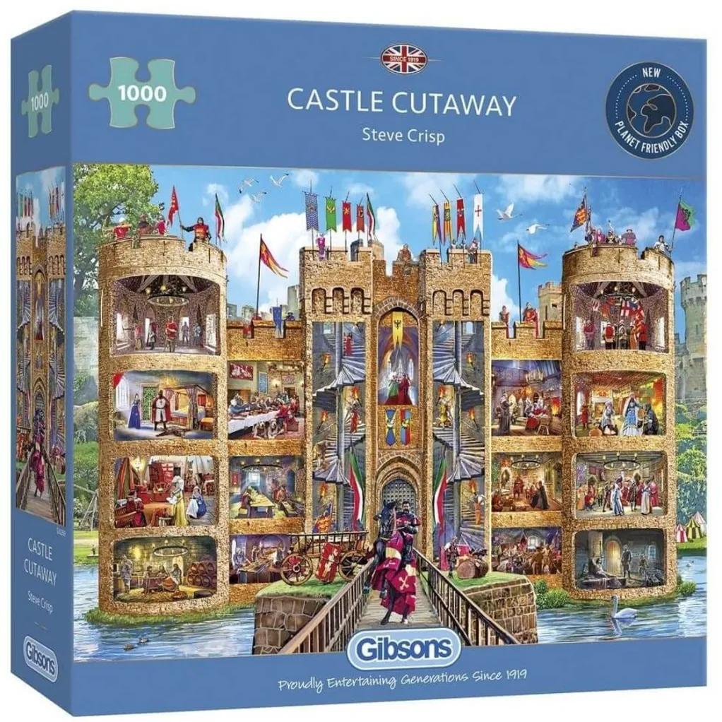 Gibsons 1000 Pieces* - Castle Cutaway - 1000 Piece Jigsaw Puzzle