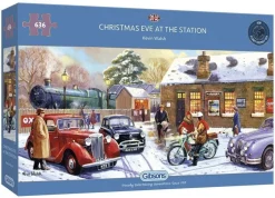 Gibsons 636 Pieces* - Christmas Eve At The Station - 636 Piece Jigsaw Puzzle