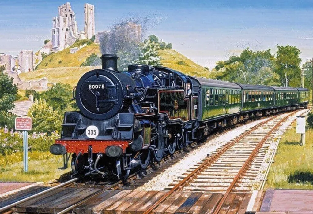 Gibsons 500 Pieces* - Corfe Castle Crossing - 500 Piece Jigsaw Puzzle