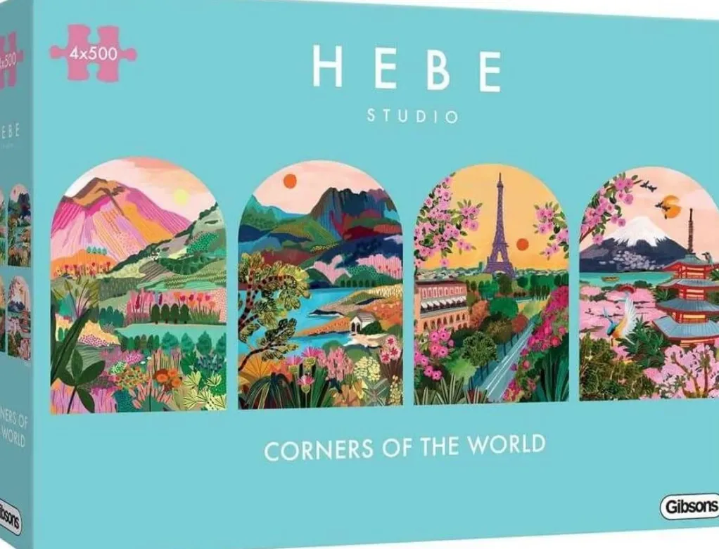 Gibsons 500 Pieces* - Corners Of The World - 4 X 500 Piece Jigsaw Puzzle