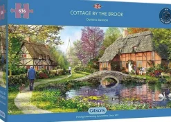 Gibsons 636 Pieces* - Cottage By The Brook - 636 Piece Jigsaw Puzzle