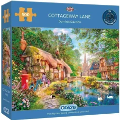 Gibsons 500 Pieces* - Cottageway Lane - 500 Piece Jigsaw Puzzle