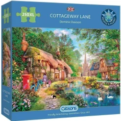 Gibsons Extra Large Pieces* - Cottageway Lane - 250Xl Piece Jigsaw Puzzle