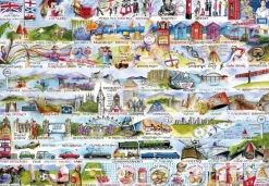 Gibsons 2000 Pieces* - Cream Teas & Queuing - 2000 Piece Jigsaw Puzzle