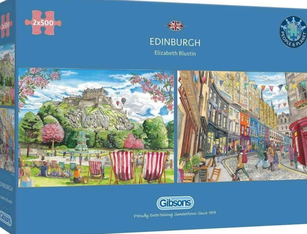 Gibsons 500 Pieces* - Edinburgh - 2 X 500 Piece Jigsaw Puzzle