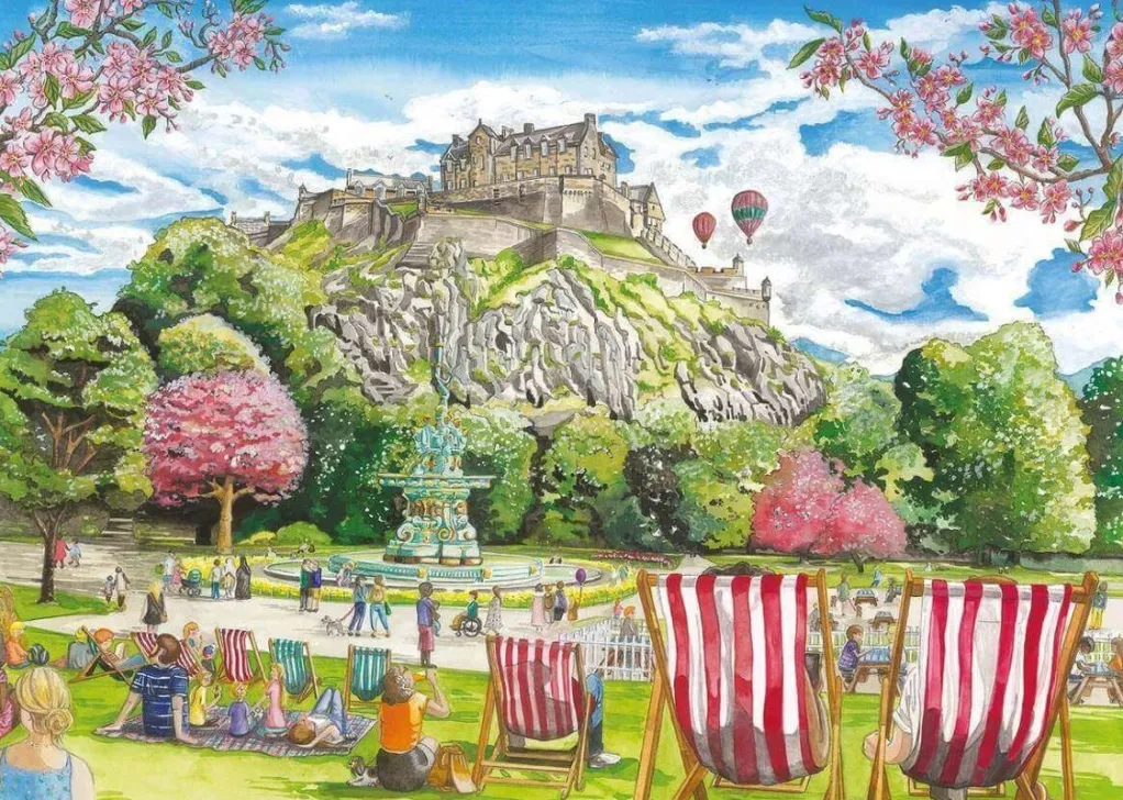 Gibsons 500 Pieces* - Edinburgh - 2 X 500 Piece Jigsaw Puzzle
