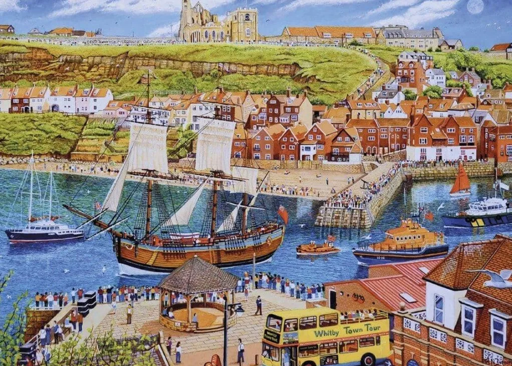 Gibsons 1000 Pieces* - Endeavour, Whitby - 1000 Piece Jigsaw Puzzle