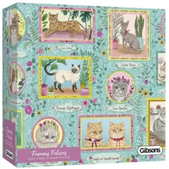 Gibsons 1000 Pieces* - Famous Felines - 1000 Piece Jigsaw Puzzle