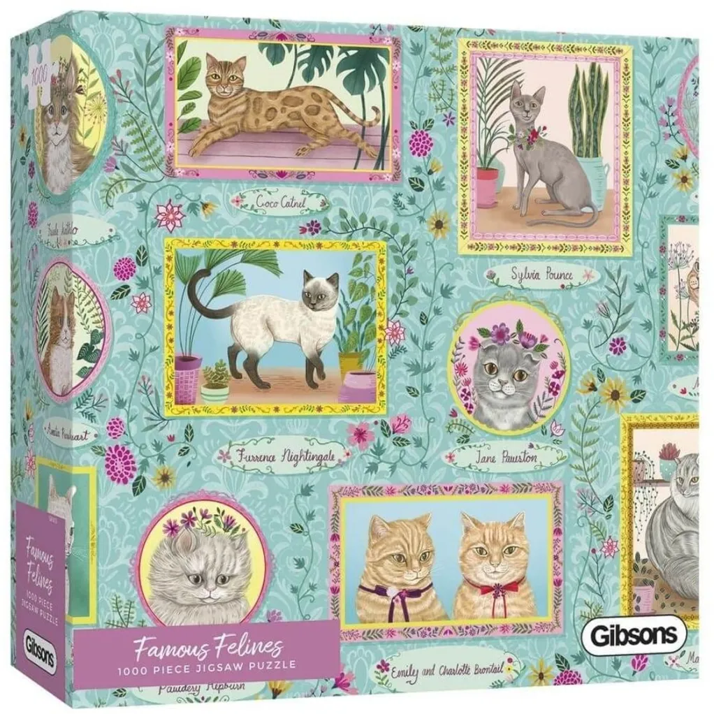 Gibsons 1000 Pieces* - Famous Felines - 1000 Piece Jigsaw Puzzle