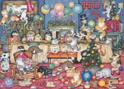 Gibsons 1000 Pieces* - Feline Festivities - 1000 Piece Jigsaw Puzzle