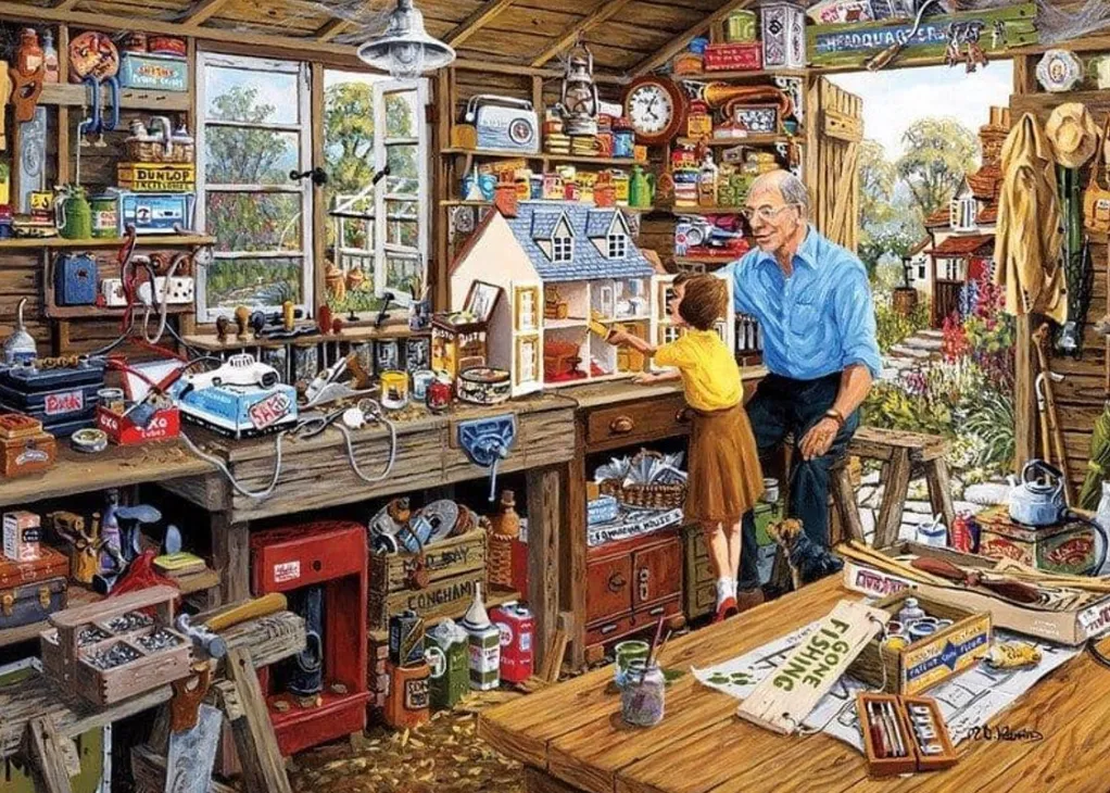 Gibsons 2000 Pieces* - Grandad'S Workshop - 500Xl Piece Jigsaw Puzzle