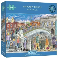 Gibsons 1000 Pieces* - Ha'Penny Bridge - 1000 Piece Jigsaw Puzzle