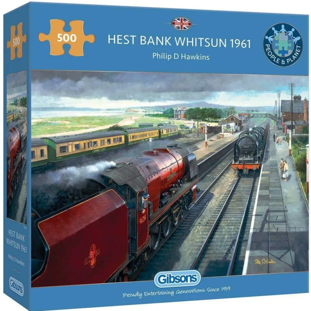 Gibsons 2000 Pieces* - Hest Bank Whitsun 1961 - 500 Piece Jigsaw Puzzle