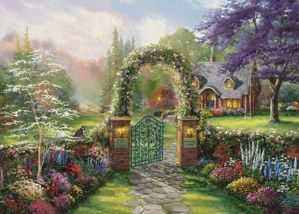 Gibsons 1000 Pieces* - Hummingbird Cottage - 1000 Piece Jigsaw Puzzle