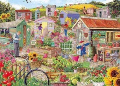 Gibsons 636 Pieces* - Life On The Allotment - 1000 Piece Jigsaw Puzzle