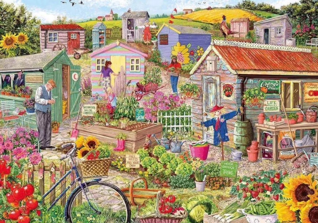 Gibsons 636 Pieces* - Life On The Allotment - 500Xl Piece Jigsaw Puzzle