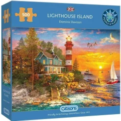 Gibsons 500 Pieces* - Lighthouse Island - 500 Piece Jigsaw Puzzle