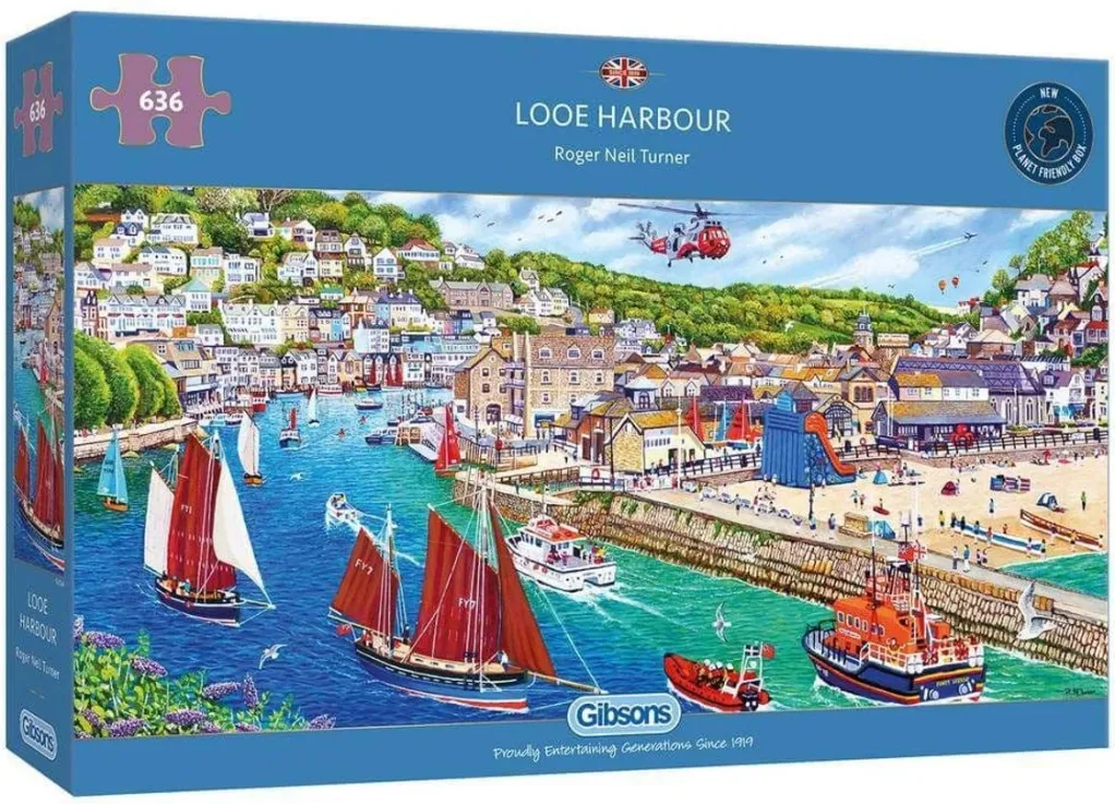 Gibsons 636 Pieces* - Looe Harbour - 636 Piece Jigsaw Puzzle