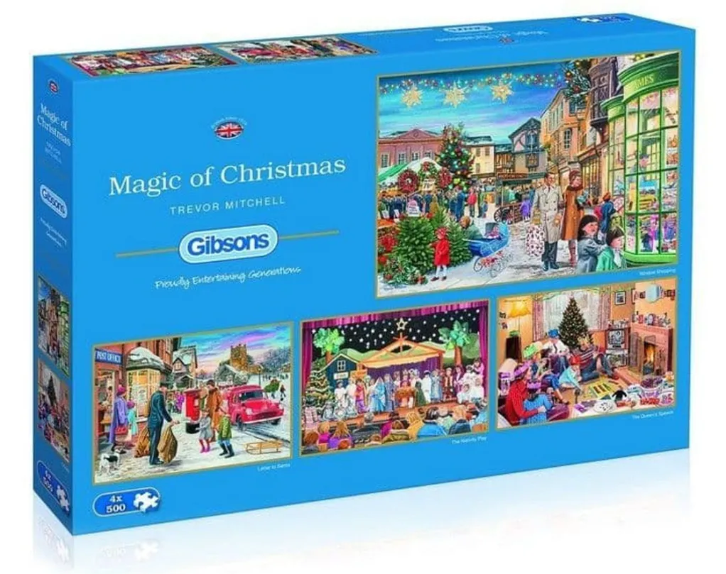 Gibsons 500 Pieces* - Magic Of Christmas - 4 X 500 Piece Jigsaw Puzzle