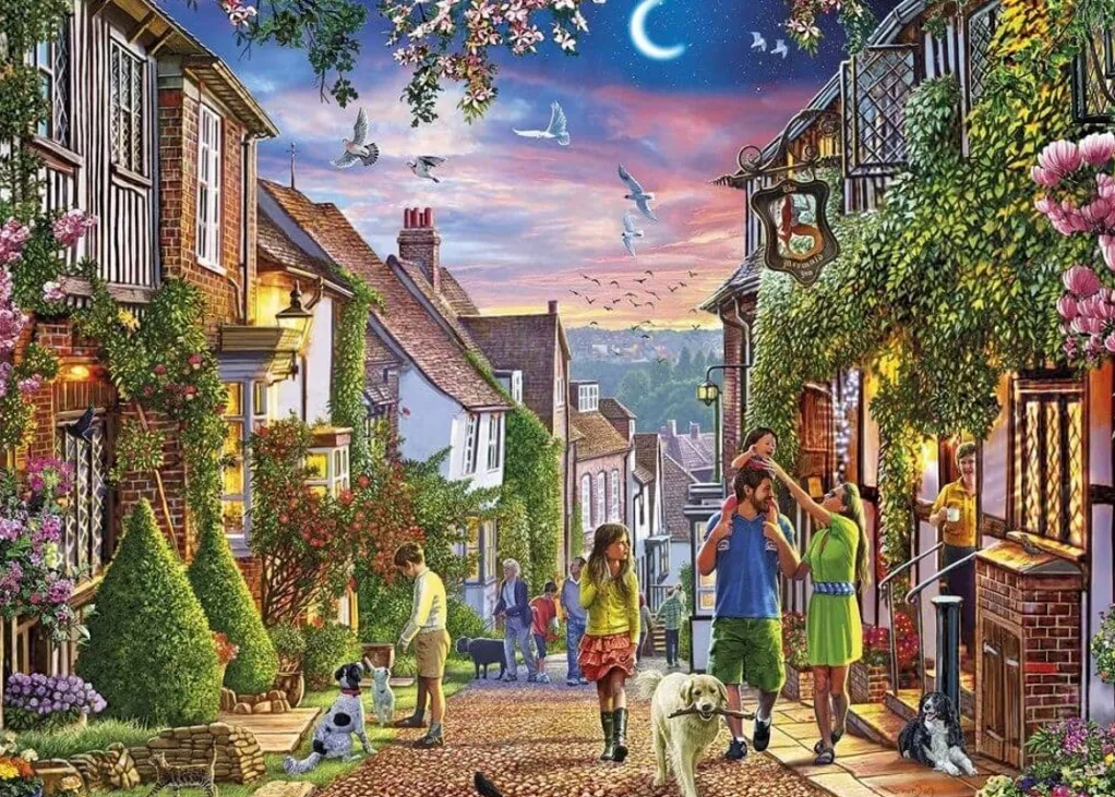 Gibsons 1000 Pieces* - Mermaid Street, Rye - 1000 Piece Jigsaw Puzzle