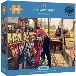 Gibsons 500 Pieces* - On Early Shift - 500 Piece Jigsaw Puzzle