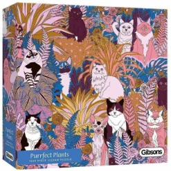 Gibsons 1000 Pieces* - Purrfect Plants - 1000 Piece Jigsaw Puzzle