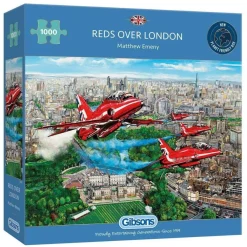 Gibsons 1000 Pieces* - Reds Over London - 1000 Piece Jigsaw Puzzle