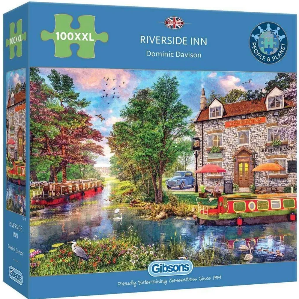Gibsons 1000 Pieces* - Riverside Inn - 100Xxl Piece Jigsaw Puzzle