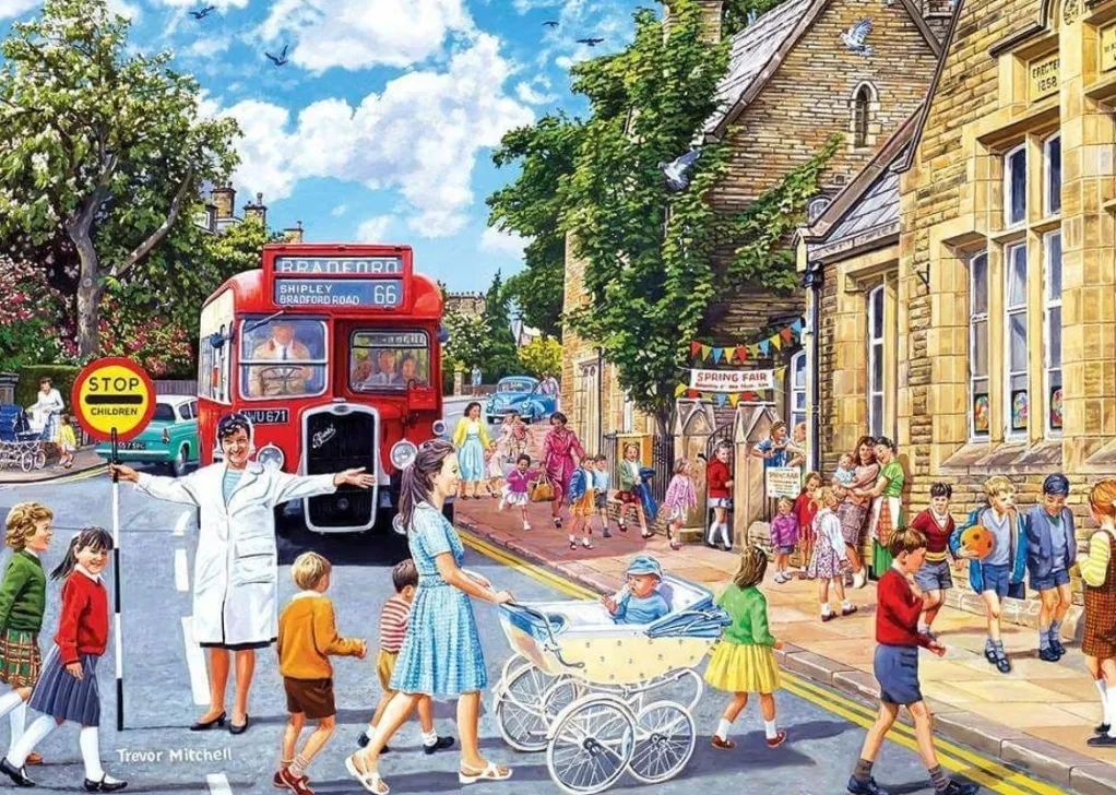 Gibsons 500 Pieces* - School Days - 4 X 500 Piece Jigsaw Puzzle