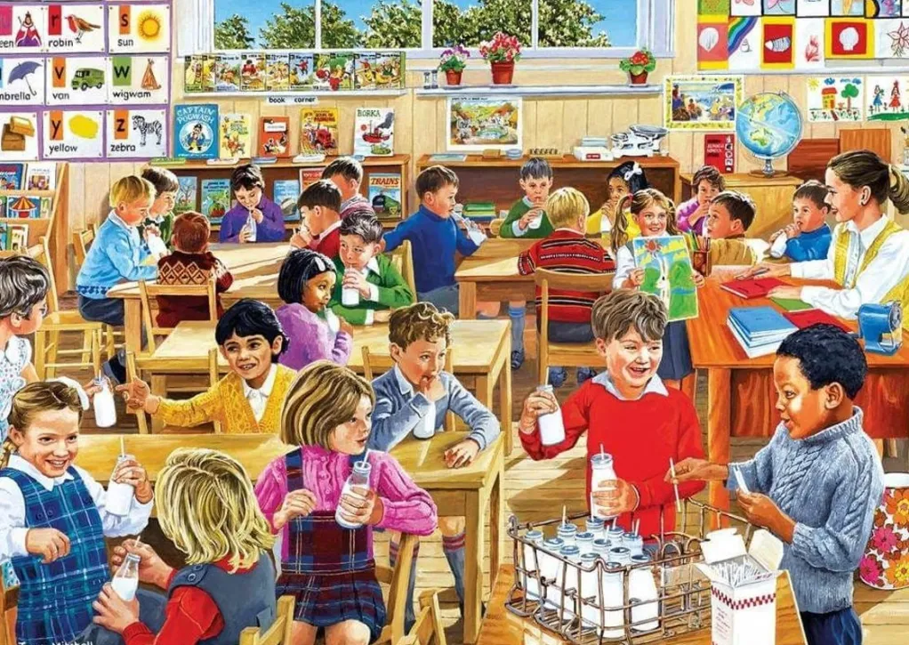 Gibsons 500 Pieces* - School Days - 4 X 500 Piece Jigsaw Puzzle