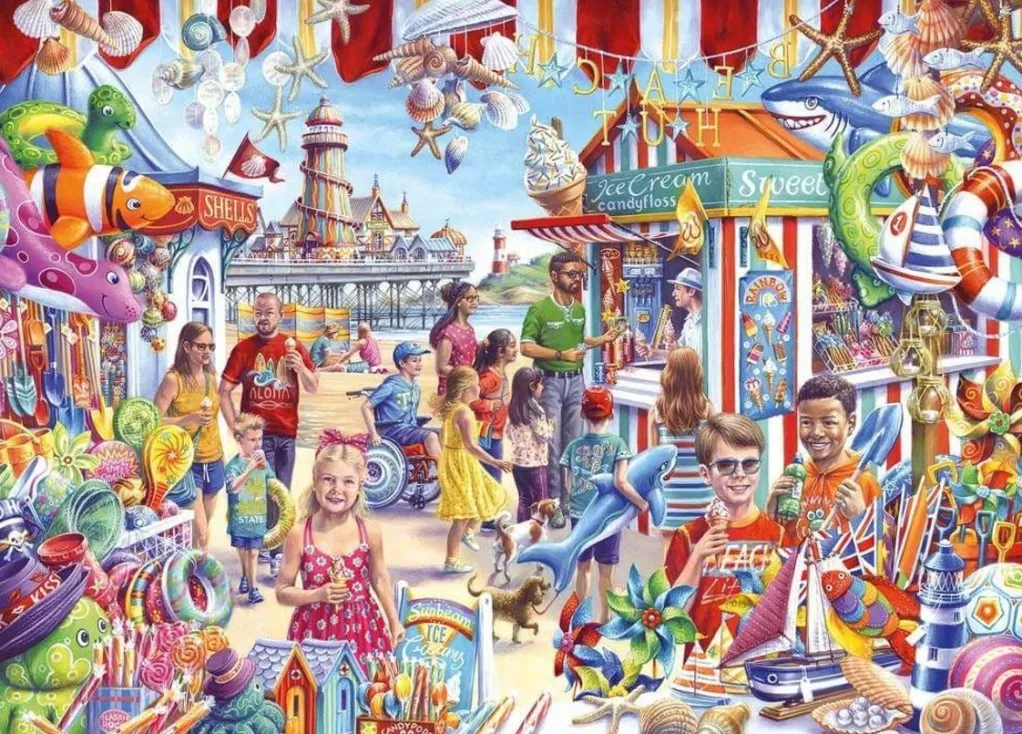 Gibsons 1000 Pieces* - Seaside Souvenirs - 1000 Piece Jigsaw Puzzle
