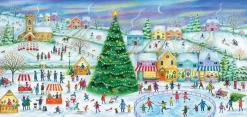 Gibsons 1000 Pieces* - Skating In The Village - 636 Piece Jigsaw Puzzle