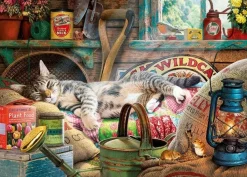 Gibsons 1000 Pieces* - Snoozing In The Shed - 1000 Piece Jigsaw Puzzle