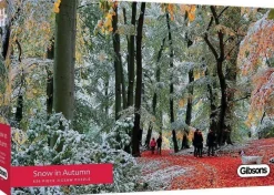 Gibsons 636 Pieces* - Snow In Autumn - 636 Piece Jigsaw Puzzle