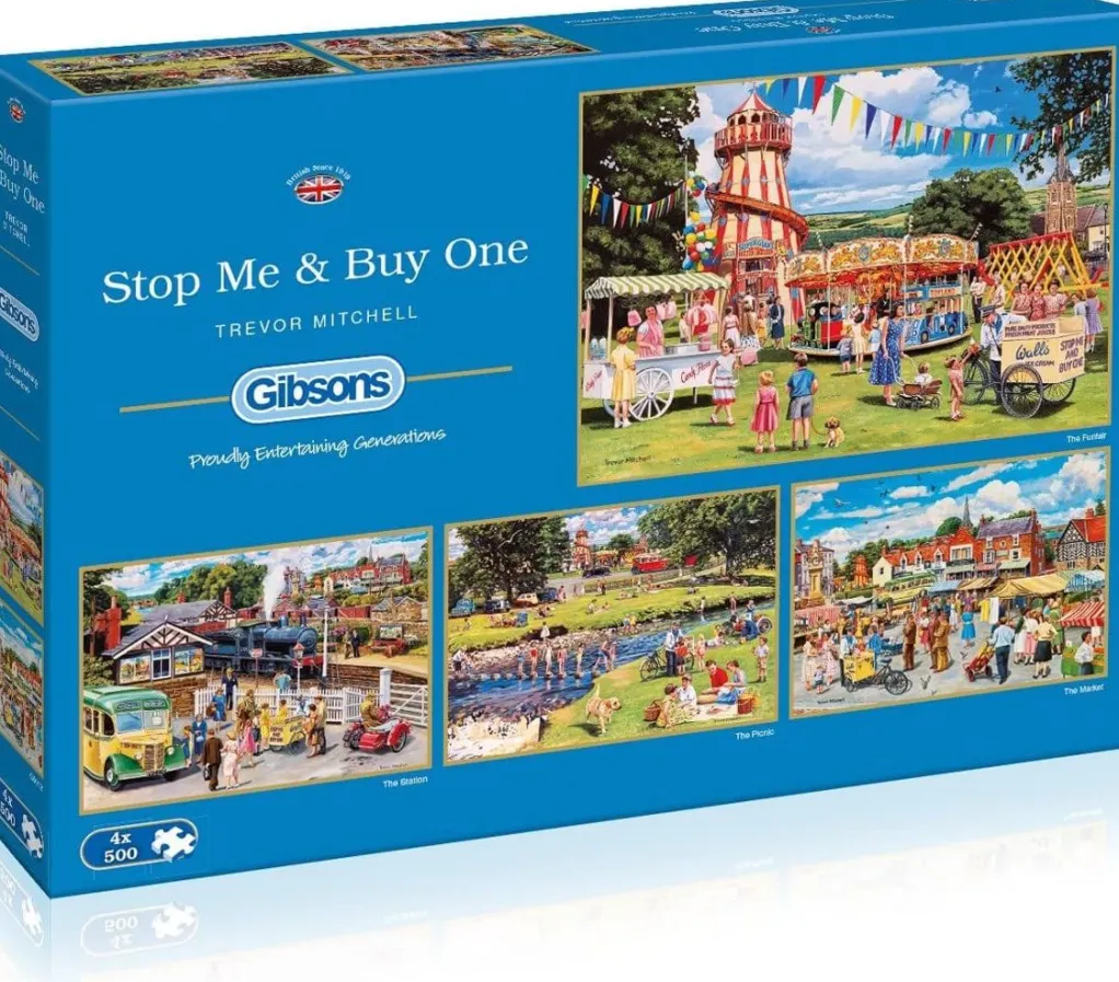 Gibsons 500 Pieces* - Stop Me & Buy One - 4 X 500 Piece Jigsaw Puzzle