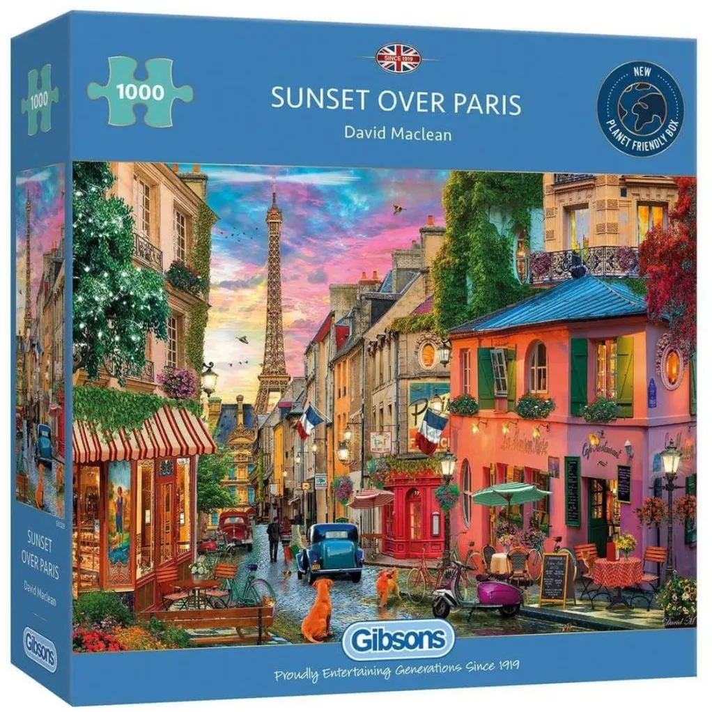 Gibsons 1000 Pieces* - Sunset Over Paris - 1000 Piece Jigsaw Puzzle