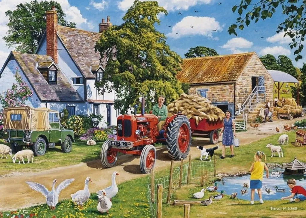 Gibsons 500 Pieces* - The Farmer'S Round - 4 X 500 Piece Jigsaw Puzzle