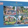 Gibsons 500 Pieces* - The Gardener'S Round - 4 X 500 Piece Jigsaw Puzzle