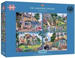 Gibsons 500 Pieces* - The Gardener'S Round - 4 X 500 Piece Jigsaw Puzzle