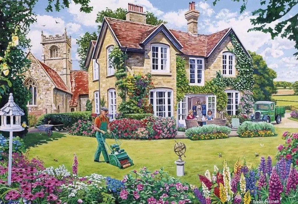 Gibsons 500 Pieces* - The Gardener'S Round - 4 X 500 Piece Jigsaw Puzzle