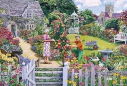 Gibsons 500 Pieces* - The Gardener'S Round - 4 X 500 Piece Jigsaw Puzzle