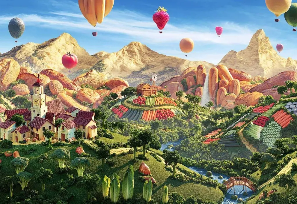 Gibsons 1000 Pieces* - The Land Of Plenty - 1000 Piece Jigsaw Puzzle