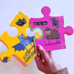 Gibsons 100 Pieces & Under* - The Unusual Alphabet Floor Puzzle -24 Piece Jigsaw Puzzle