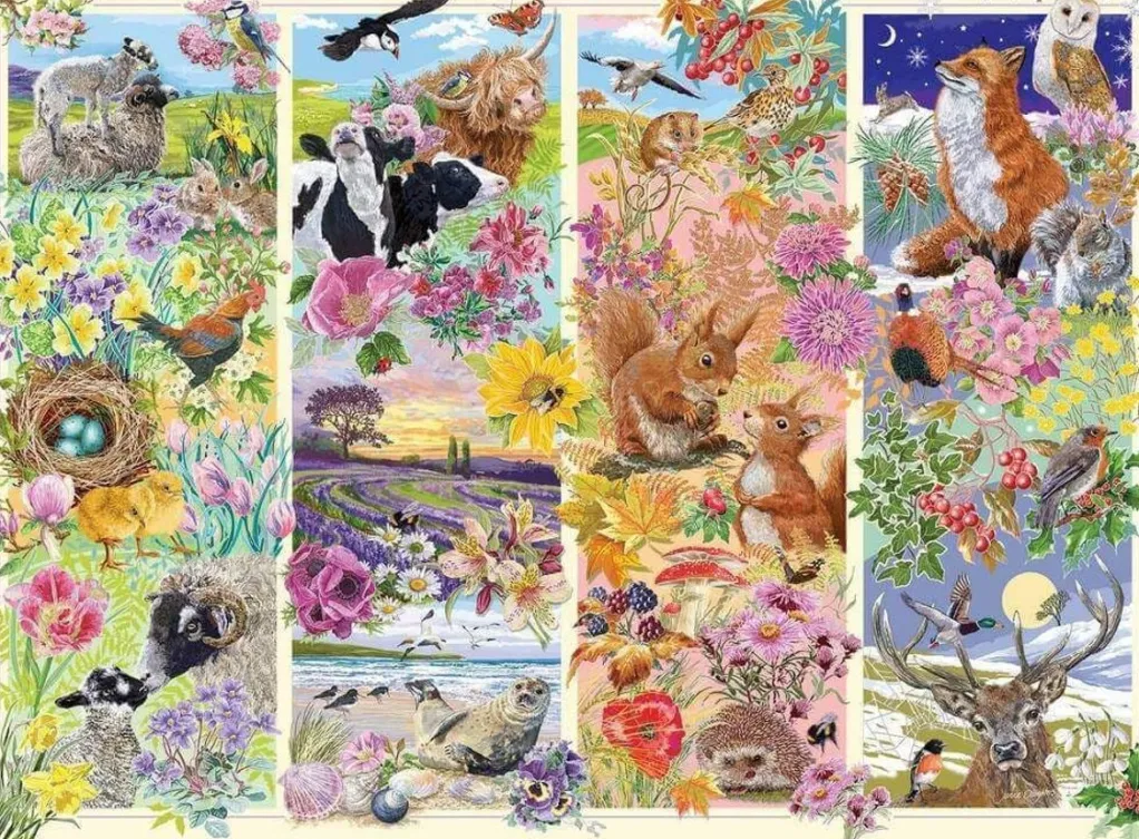Gibsons 1000 Pieces* - Through The Seasons - 1000 Piece Jigsaw Puzzle