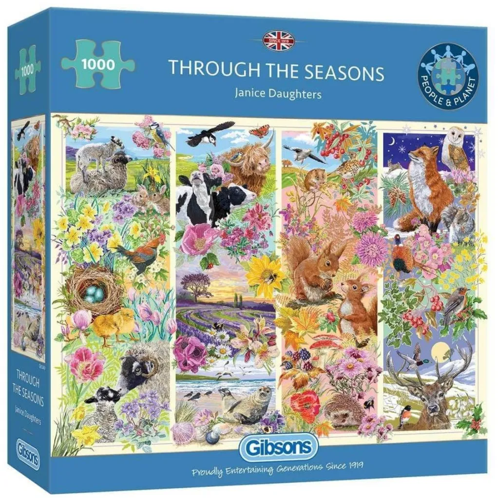 Gibsons 1000 Pieces* - Through The Seasons - 1000 Piece Jigsaw Puzzle
