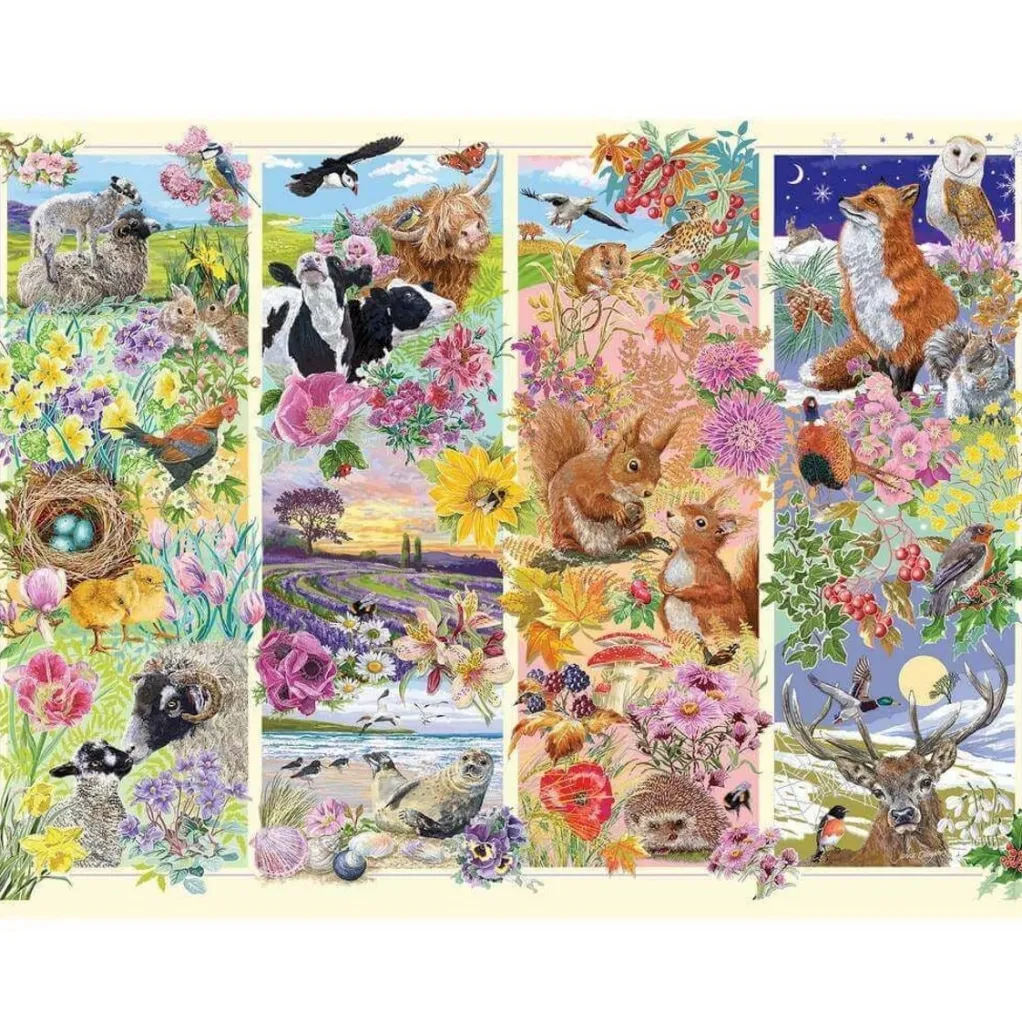 Gibsons Extra Large Pieces* - Through The Seasons - 500Xl Piece Jigsaw Puzzle