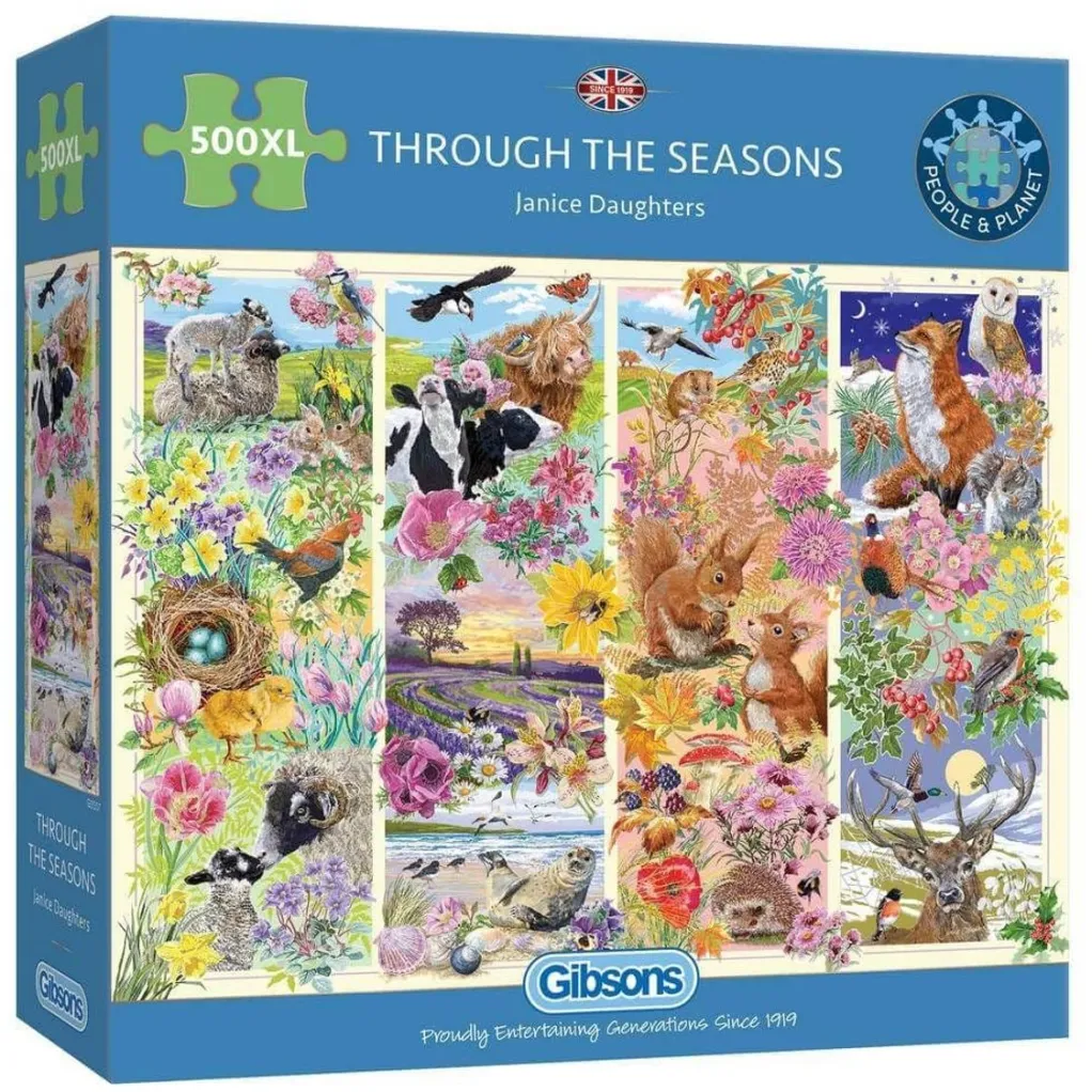 Gibsons Extra Large Pieces* - Through The Seasons - 500Xl Piece Jigsaw Puzzle