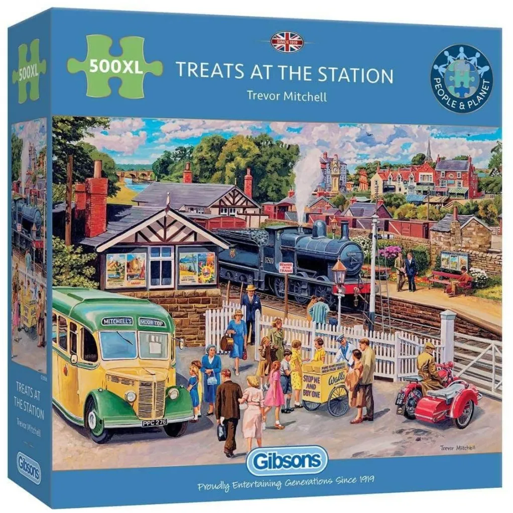 Gibsons Extra Large Pieces* - Treats At The Station - 500Xl Piece Jigsaw Puzzle
