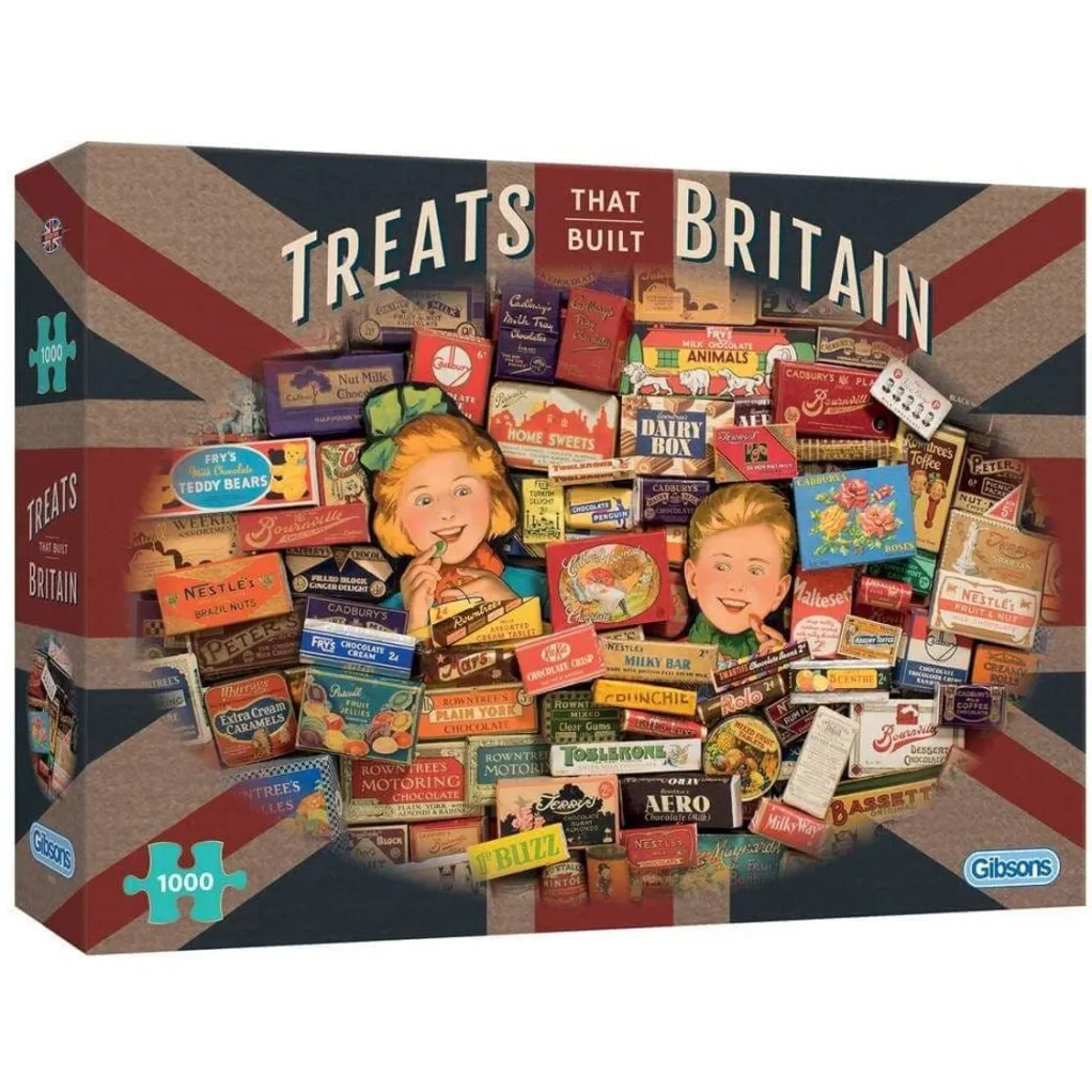 Gibsons 1000 Pieces* - Treats That Built Britain - 1000 Piece Jigsaw Puzzle