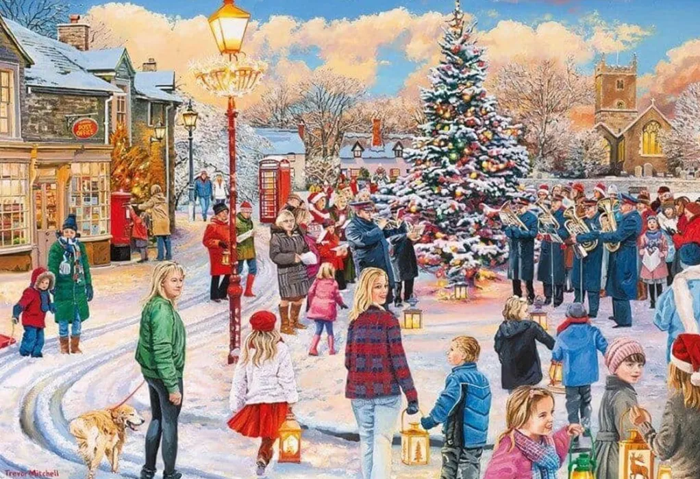 Gibsons 500 Pieces* - Village Celebrations - 4 X 500 Piece Jigsaw Puzzle